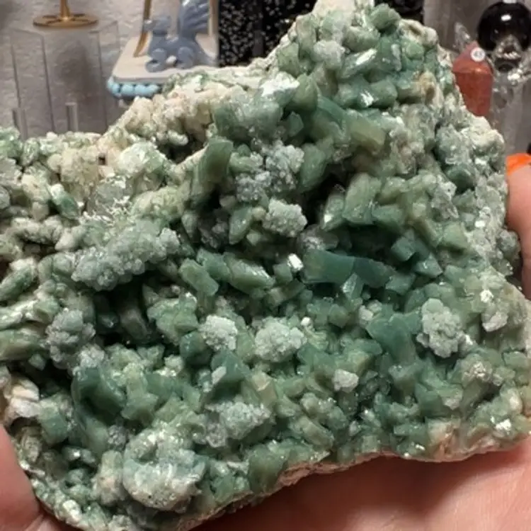 Marshy Green Heulandite With Stilbite