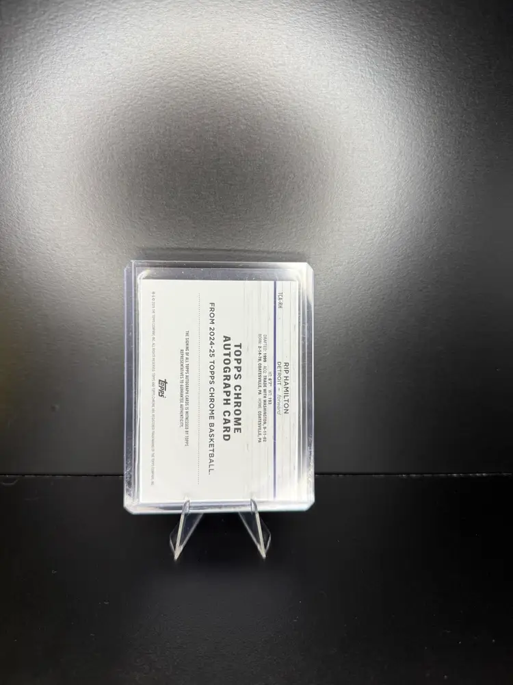 25 Topps Chrome Basketball Rip Hamilton Gold Auto /50 Detroit Pistons