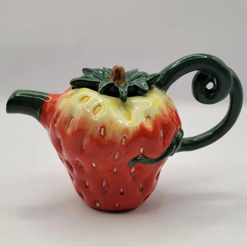 Fitz And Floyd Mini Strawberry Teapot