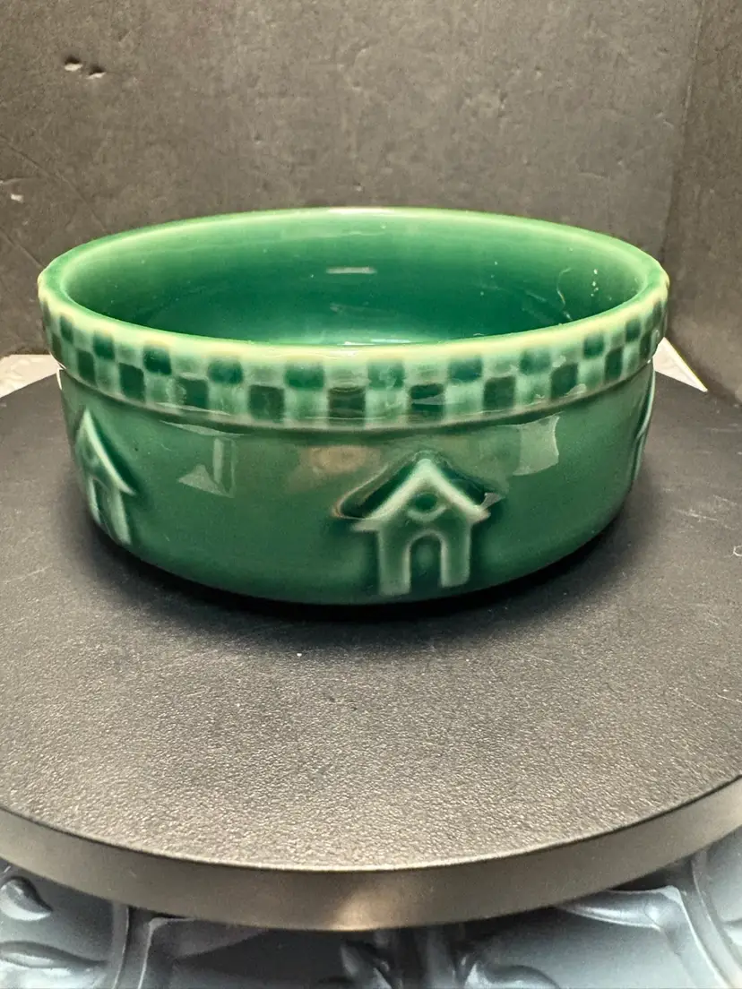 Vintage Pottery Christmas Tree Bowl/trinket Dish/candle Votive