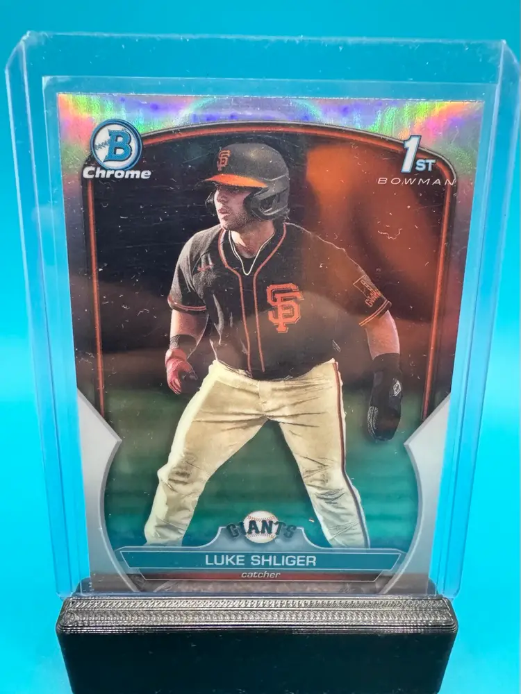 Luke Shliger 1st Bowman Chrome Refractor San Francisco Giants