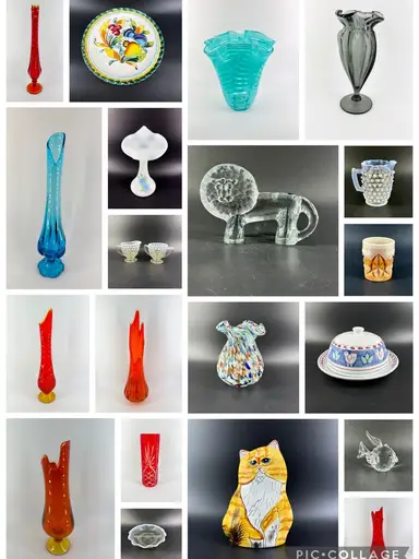 Swung Glass Vases~SE Artesania Rinconada~Culver~Fenton & So Much More