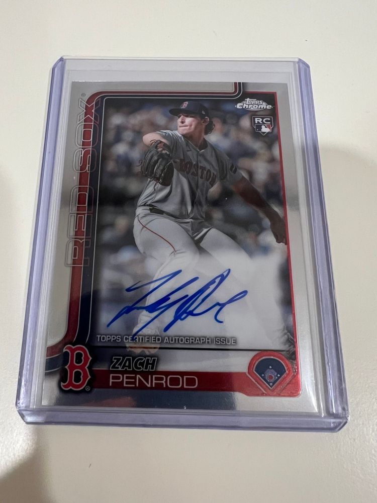 Zach Penrod RC Topps Chrome Auto Boston Red Sox
