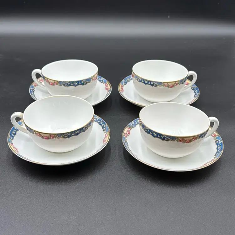 TK Thun Czechoslovakia Cup & Saucer Sets (four)