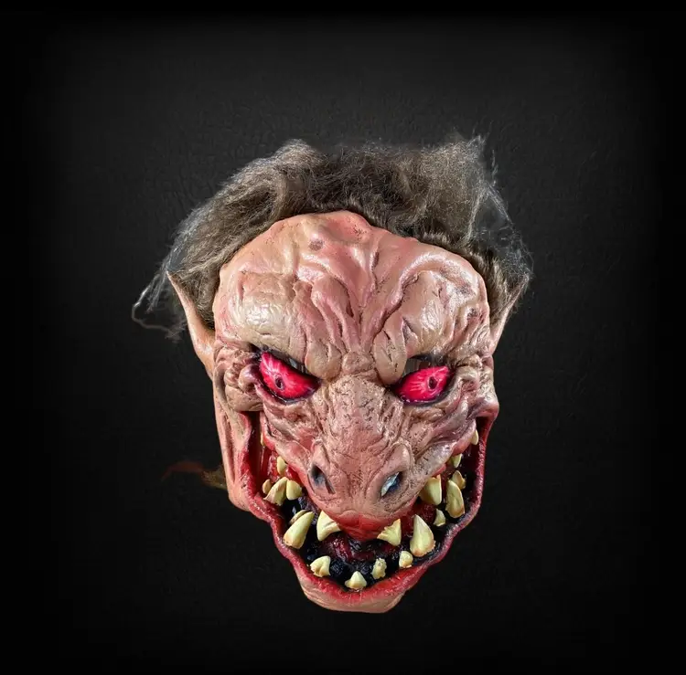 Vintage Devil Halloween Mask Adult Size 2001 2002 Paper Magic Group