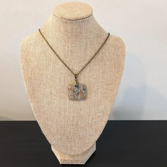 Pudding Stone Necklace - Bronze