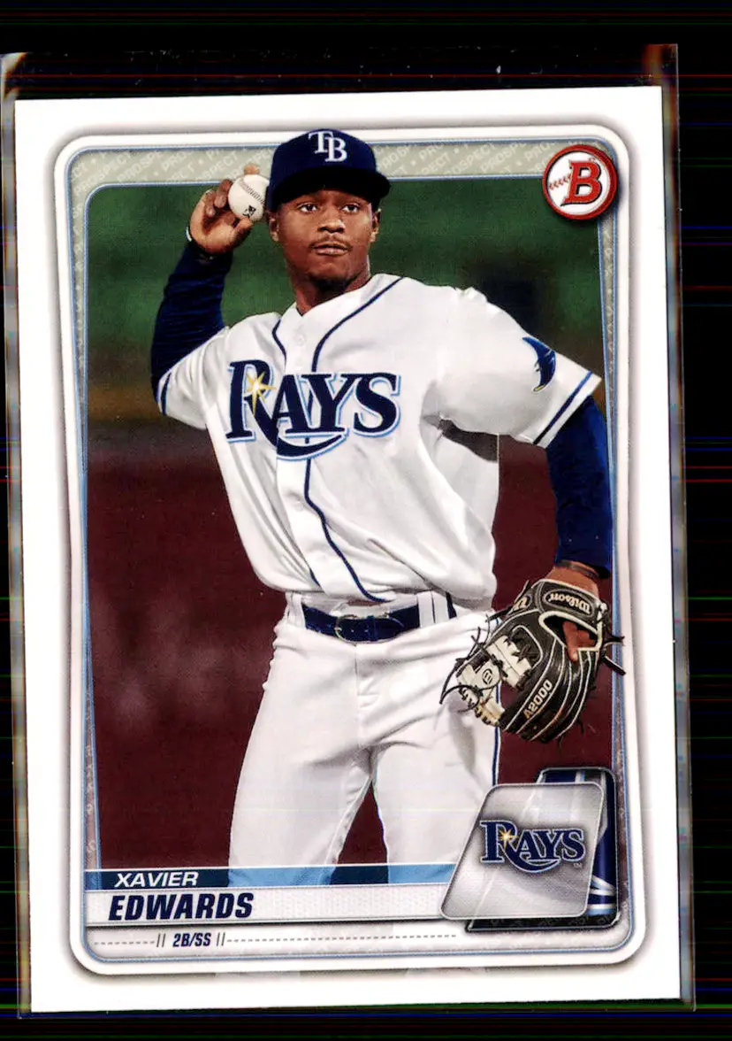 Xavier Edwards 2020 Bowman #BD-44 - Tampa Bay Rays - (147-174)