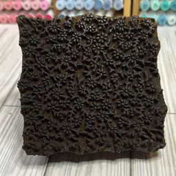 Old Handcarved Wallpaper Stamp