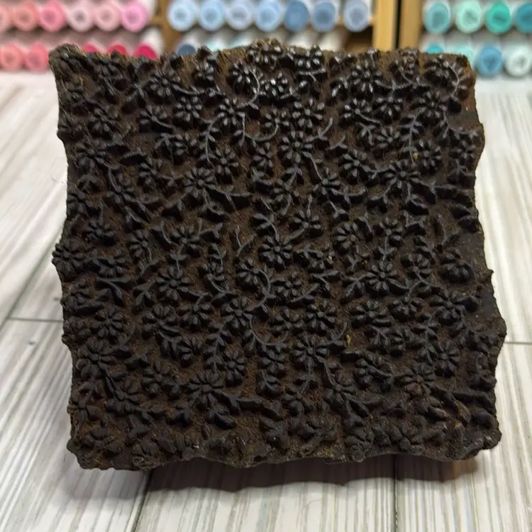 Old Handcarved Wallpaper Stamp