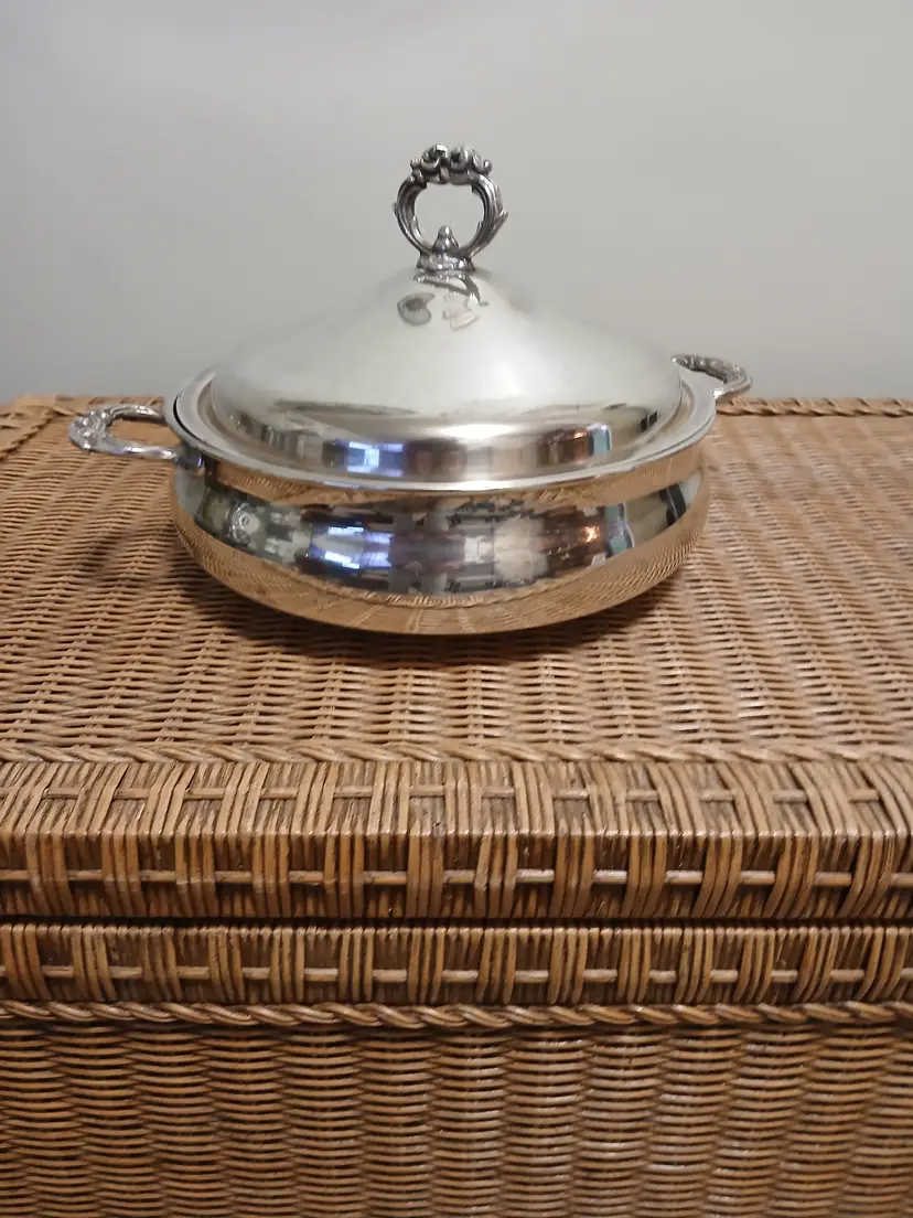 Silver Plated Covered Serving Dish