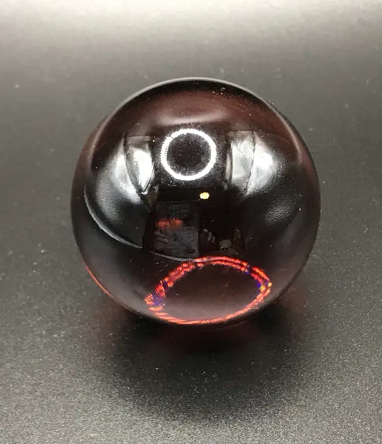 Vintage Amythist Purple Shooter Art Glass Marble UV Reactive