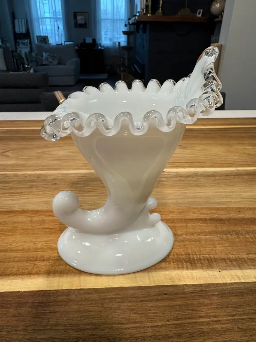 Fenton Silver Crest Candle Holder