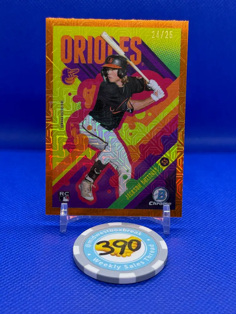 Jackson Holliday RC - Baltimore Orioles - 2024 Bowman Chrome Ascensions Orange /25 BA-4