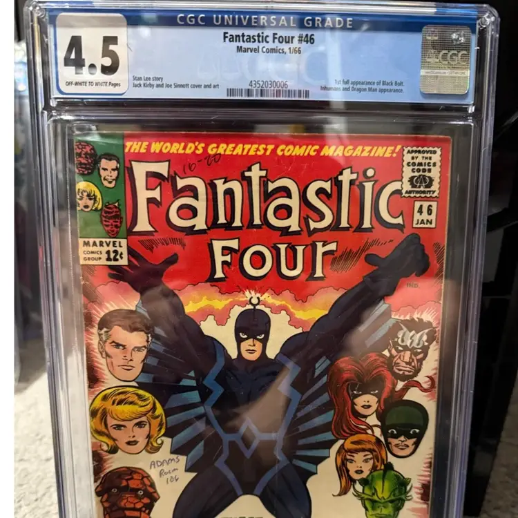 9. 1966 Fantastic Four #46 comic Book CGC 4.5