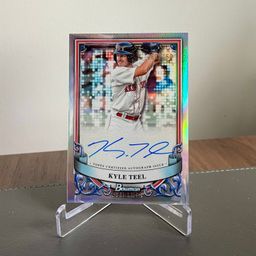 Kyle Teel (Chicago White Sox) Four-Card Lot: 2024 Bowman Sterling Auto /150, 2025 Bowman Sapphire, 2024 Bowman’s Best Refractor, 2025 Bowman Greatness Loading Insert