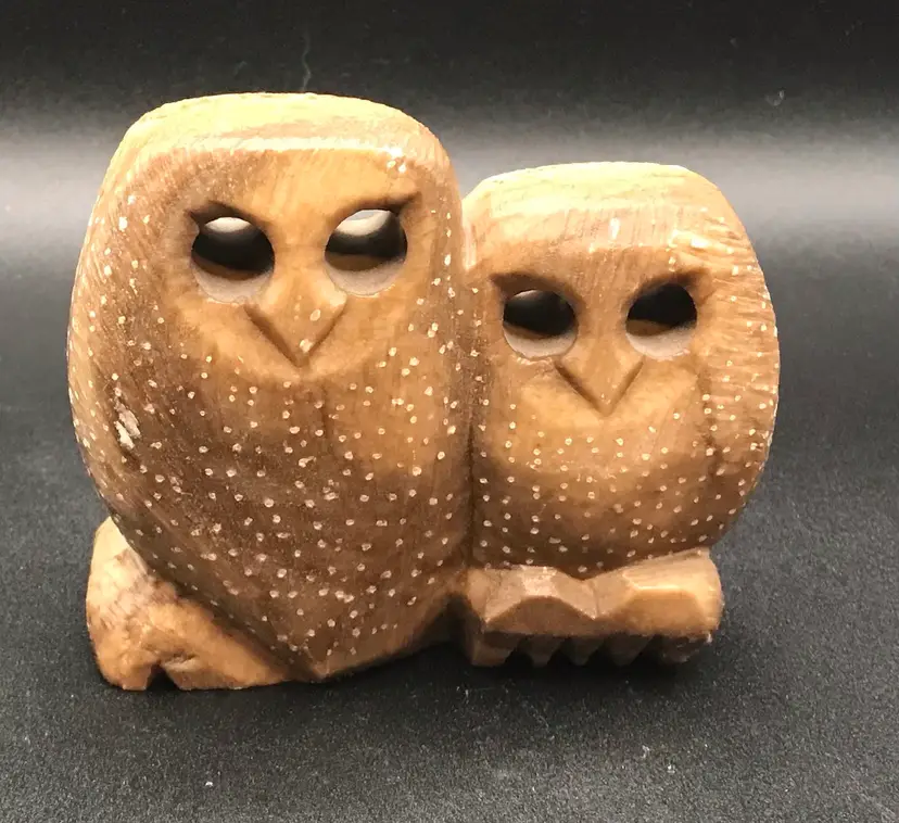 Pair of stone owls
