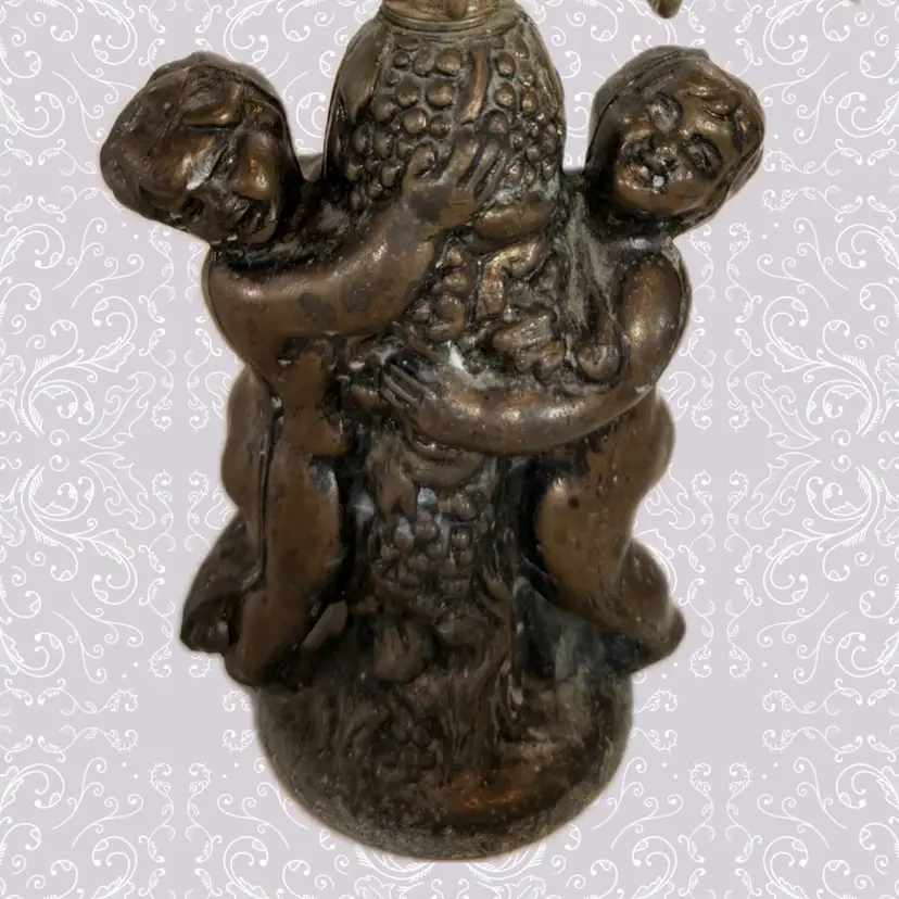 Brass Cherub Holder