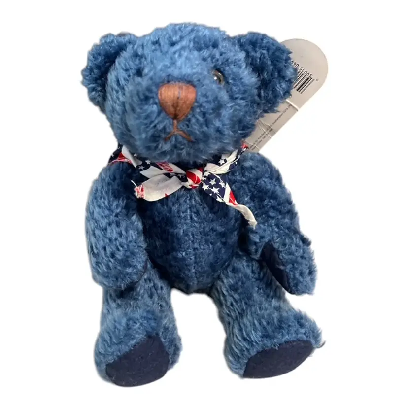 Vintage Russ Blue Teddy Bear – Liberty Bear – Celebrate America Collection