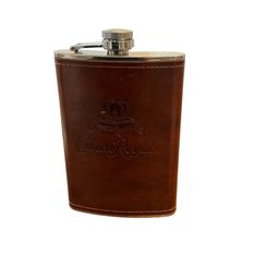 Crown Royal Brown Leather Wrapped Flask