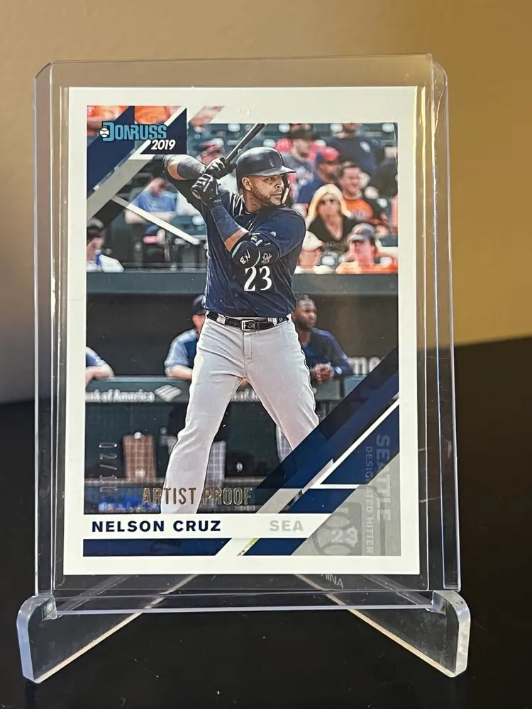 2019 Donruss Artist Proof Nelson Cruz Mariners 2/10