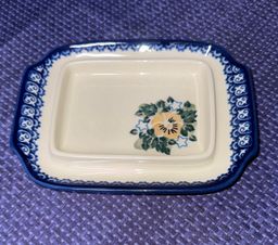 UNIKAT Polish Pottery ~ Butter Dish Bottom ~ H. Starzyk #1159