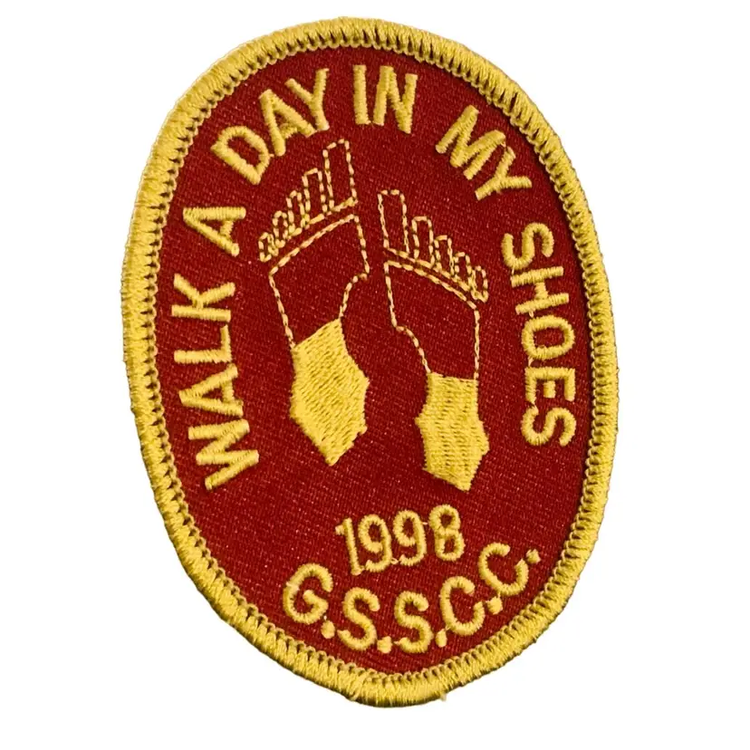 Vintage Scouting Fun Patch: Walk A Day In My Shoes 1998 GSSCC