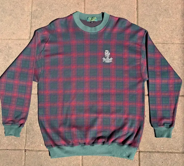 St. Andrews Checkered Crewneck