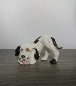 Vintage Long Eared Bloodhound Dog Shaker Figurine