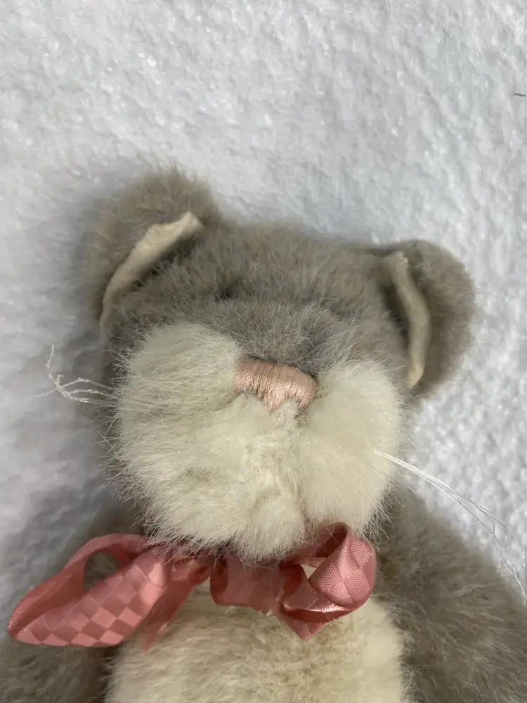 VINTAGE Boyds J.B. Bean Collection 14" Plush Cat 1985-1998 Brown & Cream