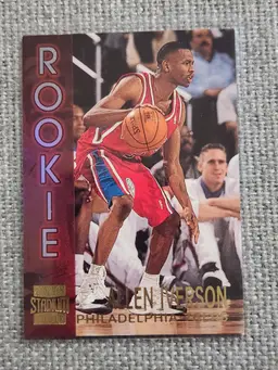 Allen Iverson 1996-97 Topps Stadium Club Rookie Card #R16