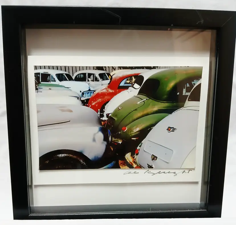 Framed Vintage Car Photo Print