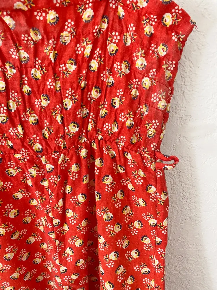 Vintage Casual Time KIDS floral romper.