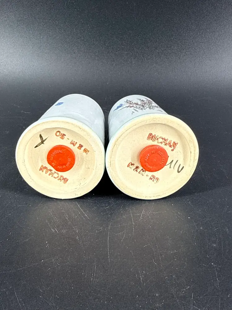 Buchan Portobello Scotland 3" Stoneware Thistleware Salt & Pepper Shakers