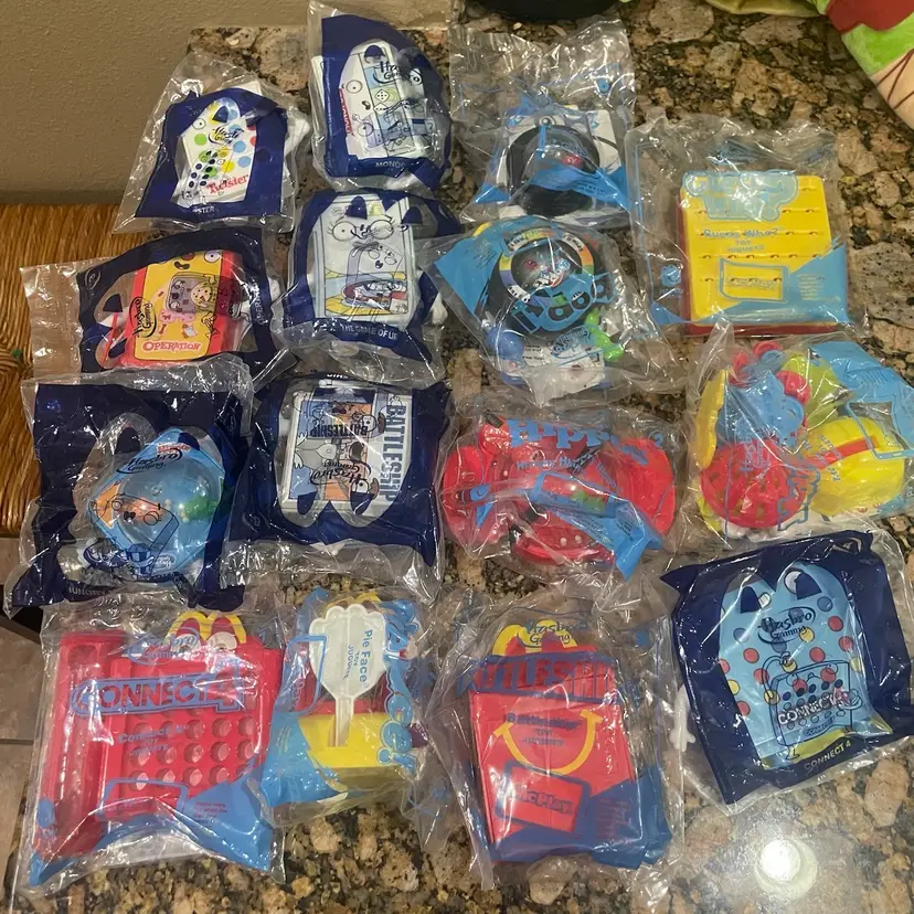 Lot Of 15 McDonald’s Happy Meal Hasbro Gaming 2018 & 2020 Mint In Packages