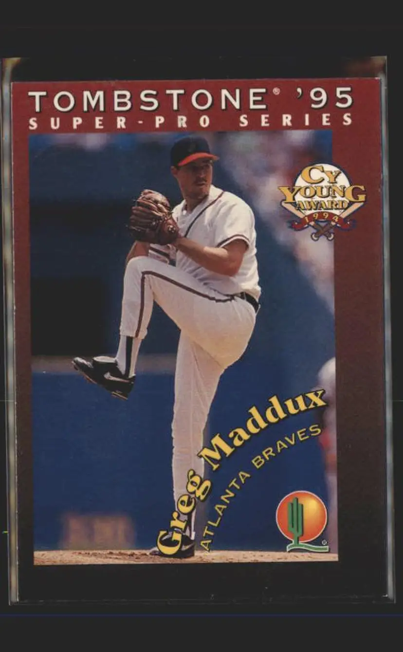 1995 Tombstone Pizza Super-Pro Series #5 Greg Maddux - (137) - Atlanta Braves