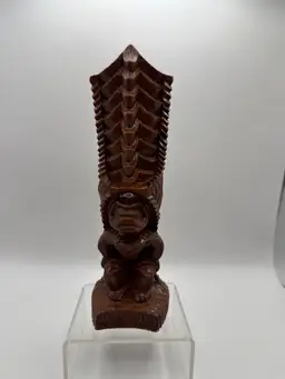 Vintage 1991 Coco Joe's Hawaii Tiki Lono God Figurine 8 in Tall