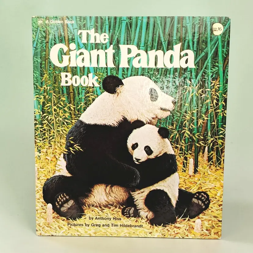 A Golden Book The Giant Panda Book by Anthony Hiss Hardcover 1973 First Edition