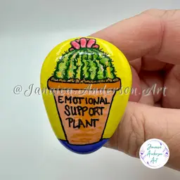 2117 Painted Stone Fridge Magnet