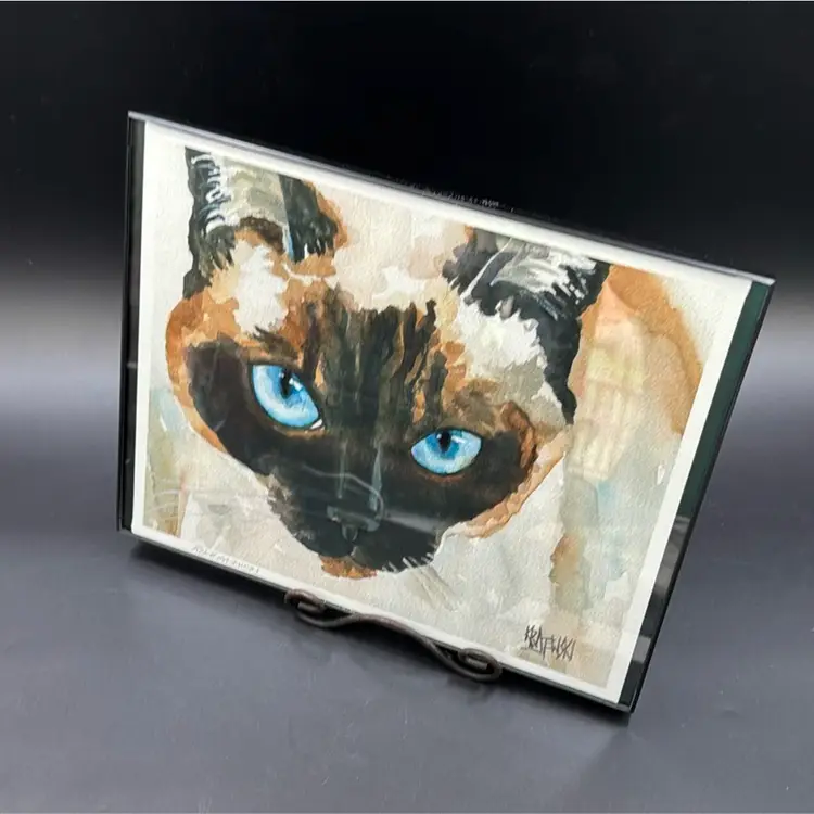 #01 Original Watercolor Painting By Ron Krajewski hand signed