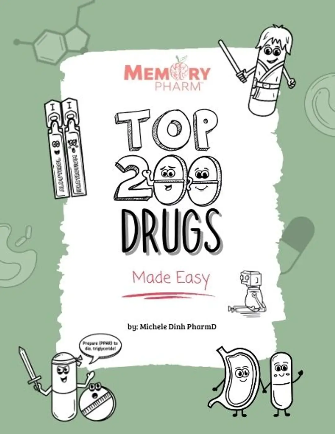 Top 200 Drugs Made Easy - Coloring Book