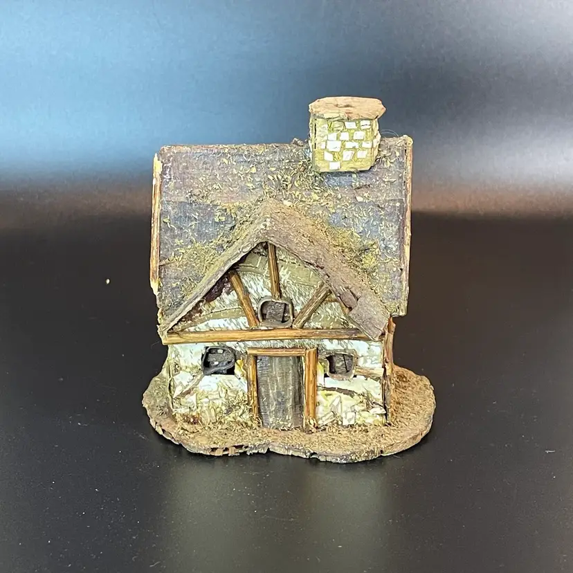 Miniature Wooden Fairy Garden Putz House English Cottage Handmade