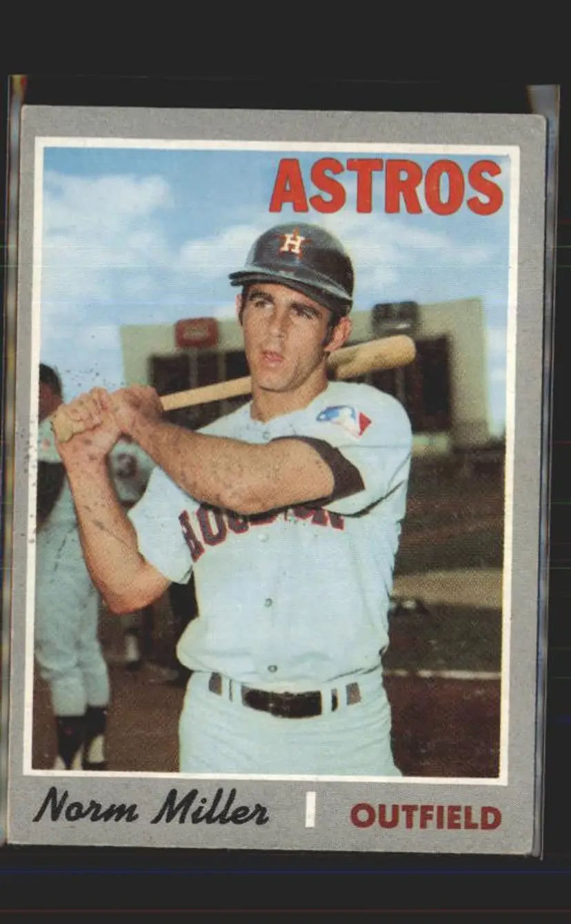 Norm Miller 1970 Topps #619 - (pk6) - Houston Astros