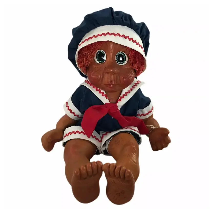 Wooden Doll Naber Kids Vintage Rufus #573 15" Collectible COA Sailor Outfit
