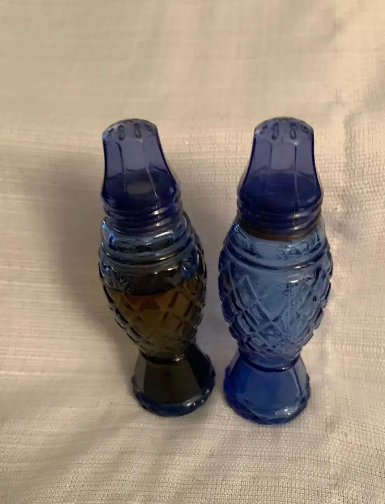 Vintage Avon Salt & Pepper Shakers Crystalpoint Cologne Bottles W Sunset Calogne
