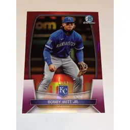 Bobby Witt Jr 2023 Bowman Chrome #79 Purple Refractor 107/299 Royals