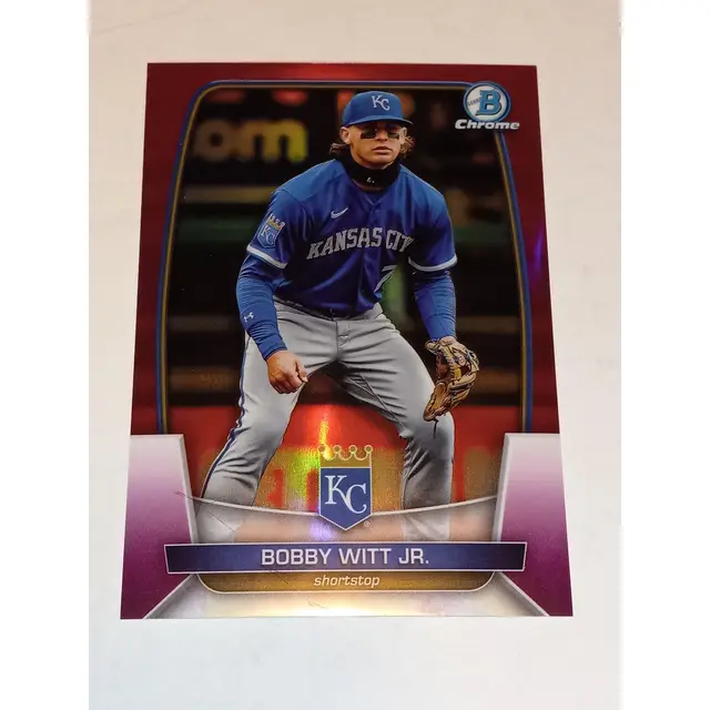 Bobby Witt Jr 2023 Bowman Chrome #79 Purple Refractor 107/299 Royals