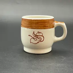 The Hungry Farmer Restaurant Ware Coffee Mug Cup VTG Western Memorabilia AS IS