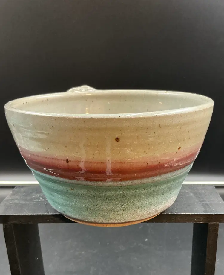 Set of 2 matching Holloman Pottery Lg soup/coffee mugs