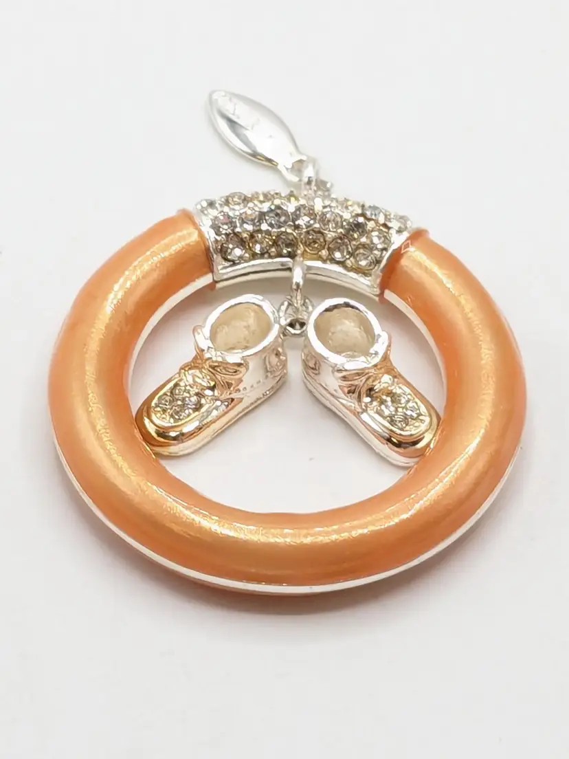 Lennox Christmas Ornament Baby Jewels Ring Boy 2006