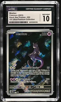 Mewtwo Black Star Promos - Scarlet & Violet SVP EN 151 Ultra-Premium Collection  CGC Gem Mint 10 Pokemon 2023 English